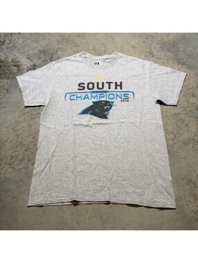 Carolina Panthers South Division Champions 2015 NFL Football T Shirt Medium